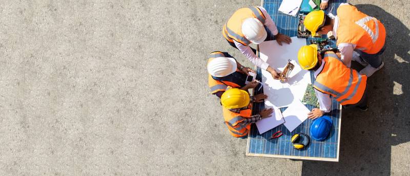 installation panneau photovoltaique hangar salon